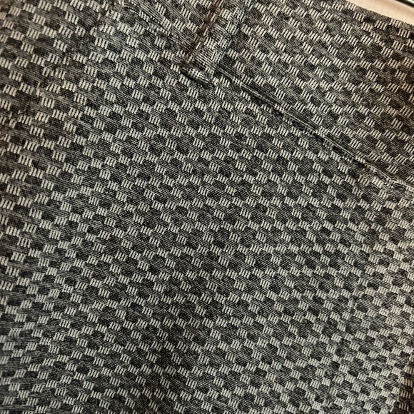 Betabrand Classic Gray Pattern Straight Leg Pants EUC SZ Medium - Picture 6 of 7